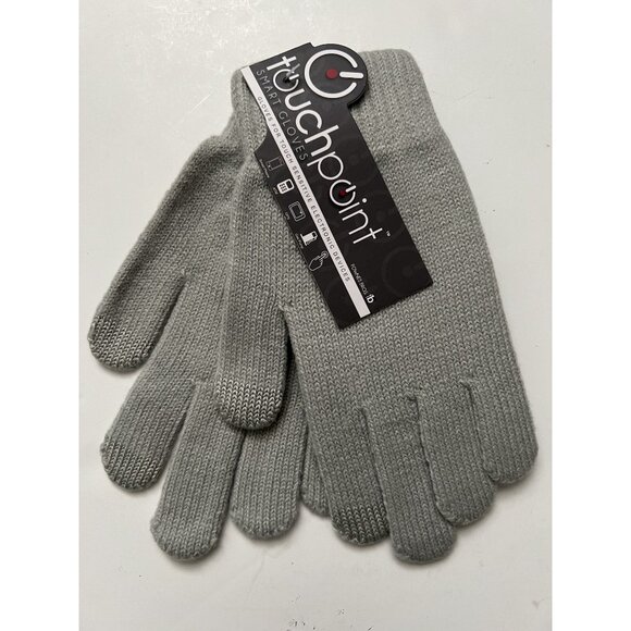 Touchpoint Smart Gloves For Touch Sensitive Devices One Size Gray - Picture 1 of 4